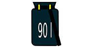 90 litrů
