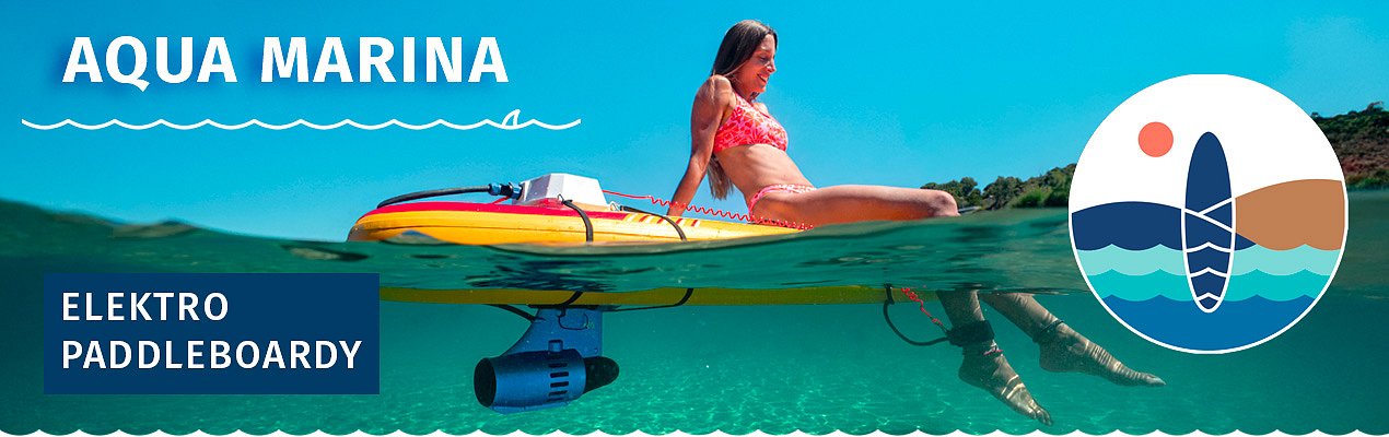Elektro paddleboardy jsou zde - s elektrickým motorem v jednom balení