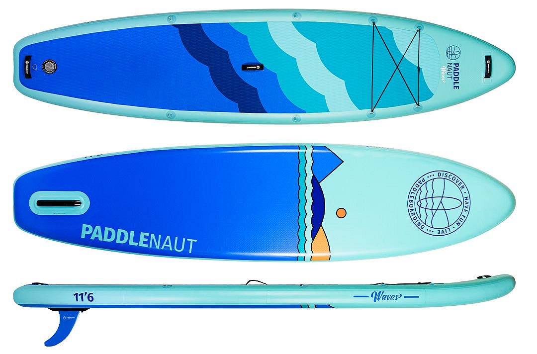 Paddleboard PADDLENAUT WAVE 11'6 COMBO - nafukovací - design
