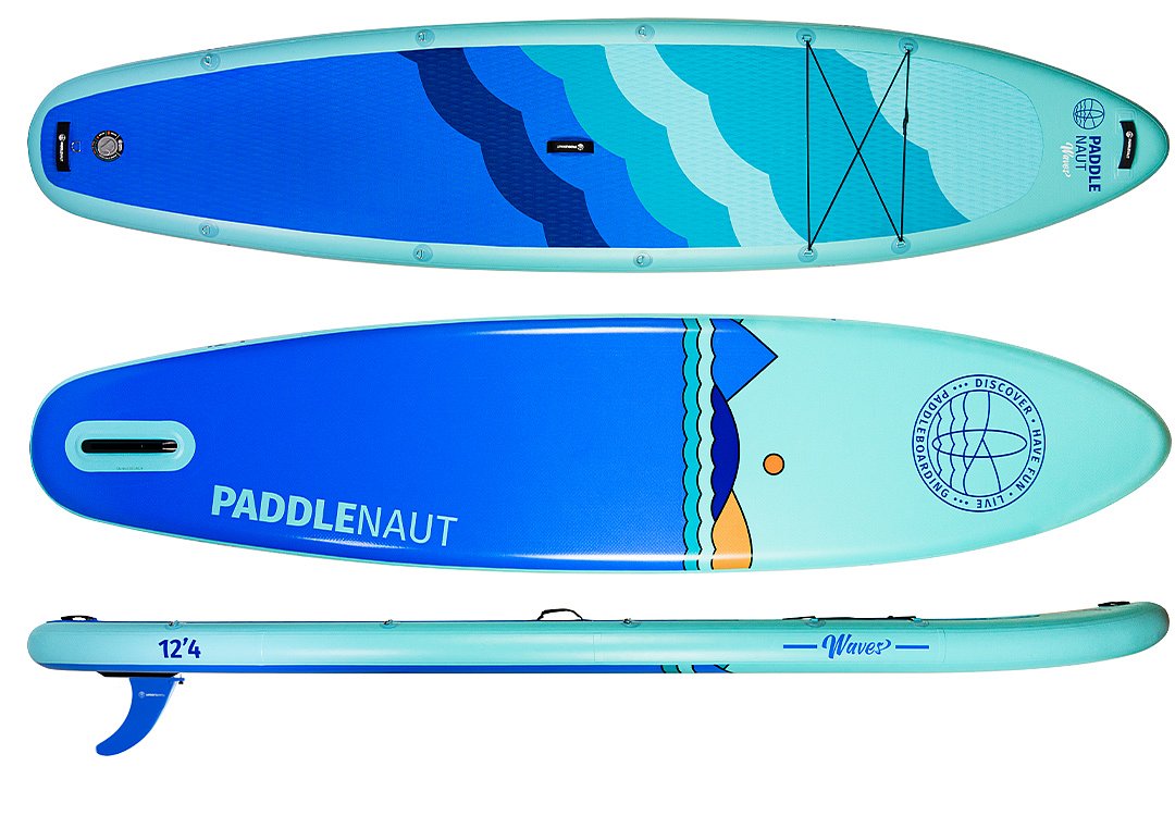 Paddleboard PADDLENAUT MULTI 12'4 - pro milovníky jízdy ve dvou, multi person, d