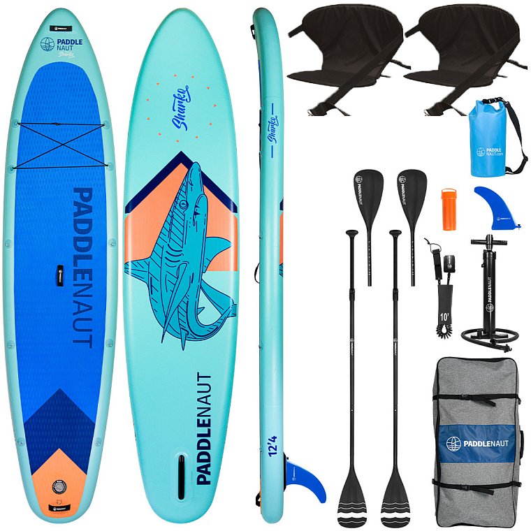Paddleboardy PADDLENAUT SHARKO MULTI 12'4. To nejlepší v jedné krabici.
