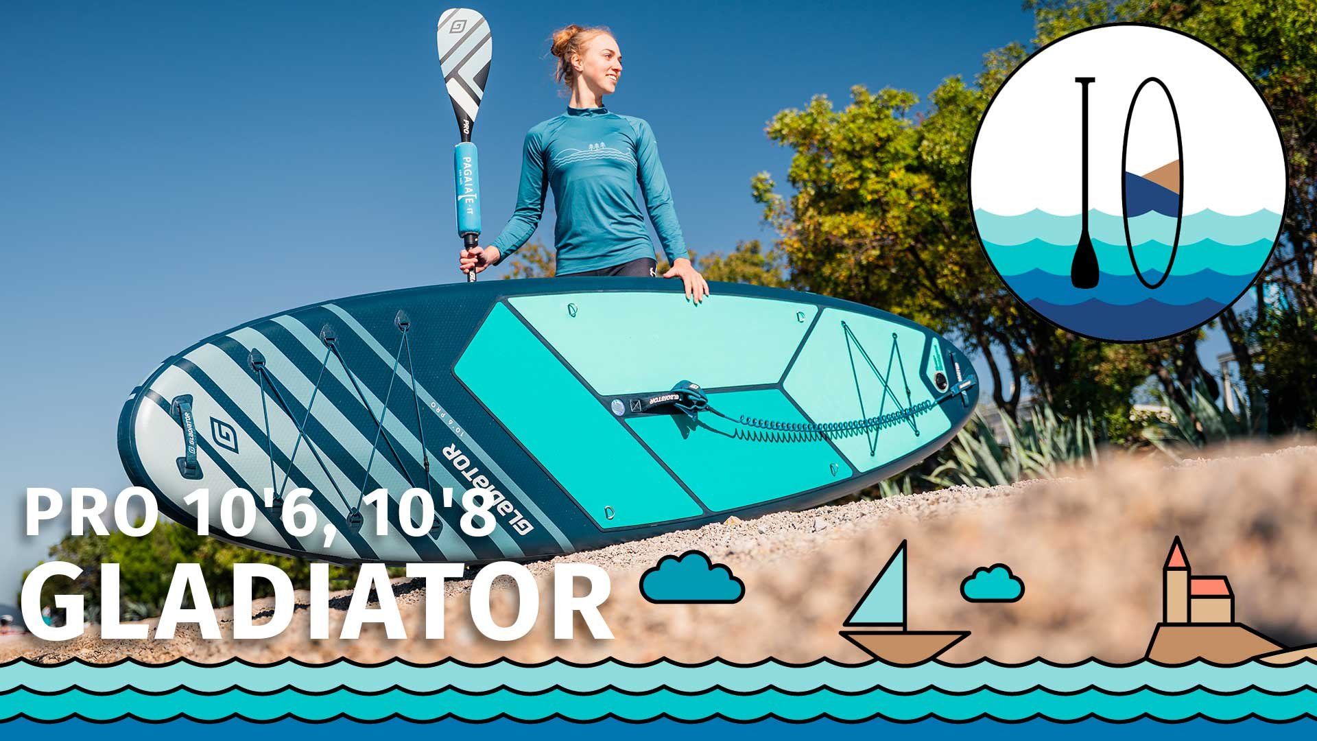 Recenze paddleboardů GLADIATOR PRO 10'6 a 10'8