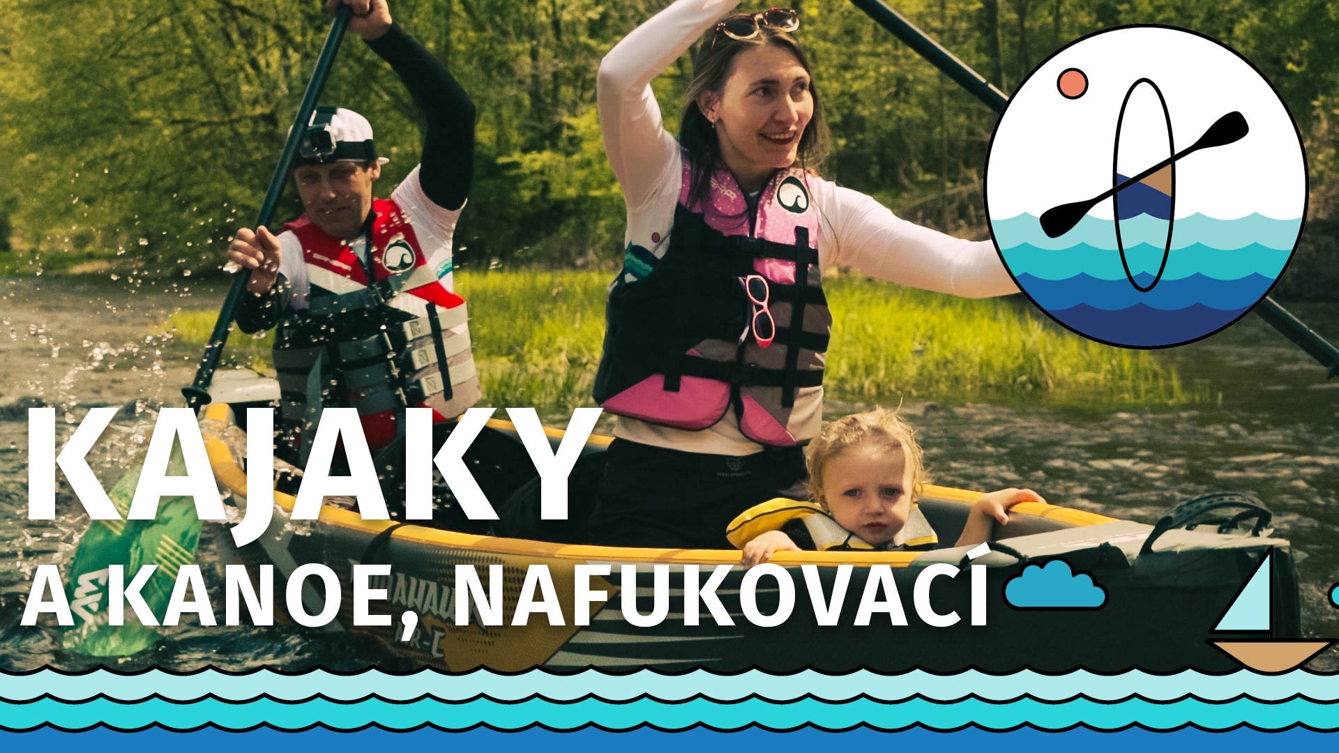 Výlet na nafukovacích kajacích a kanoi