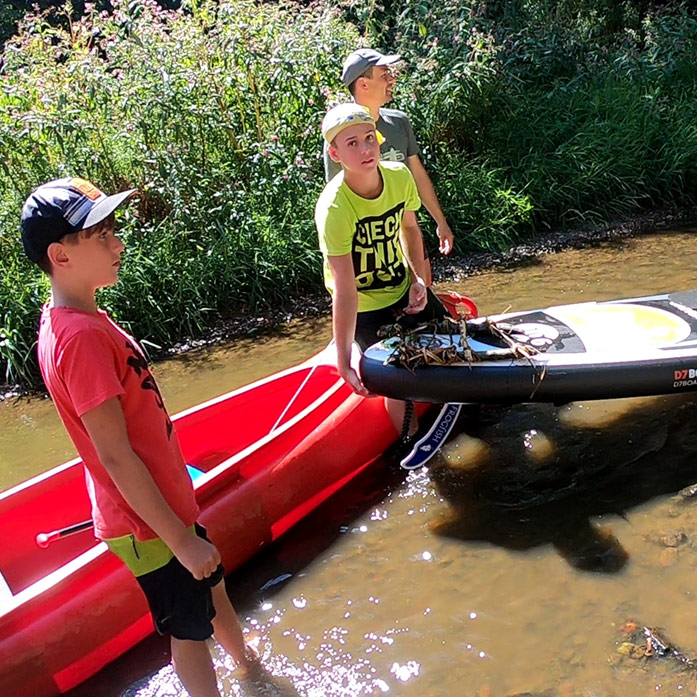 Nežárka - sjíždění řeky na paddleboardu