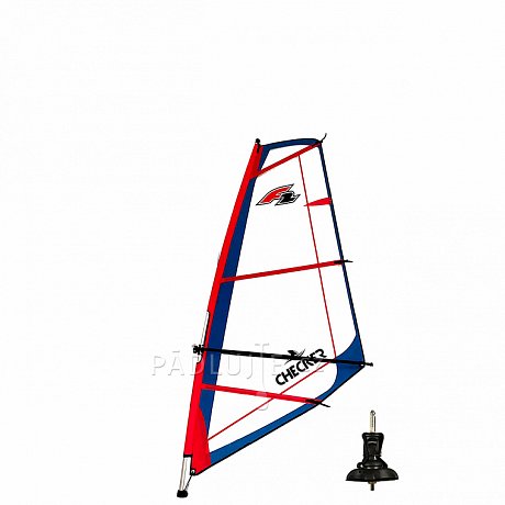 Plachta F2 CHECKER RIG včetně kloubu - oplachtění pro paddleboardy
