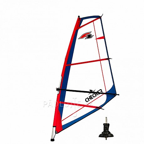 Plachta F2 CHECKER RIG včetně kloubu - oplachtění pro paddleboardy
