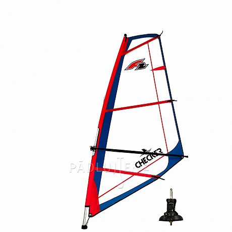 Plachta F2 CHECKER RIG včetně kloubu - oplachtění pro paddleboardy