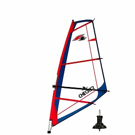 Plachta F2 CHECKER RIG včetně kloubu - oplachtění pro paddleboardy