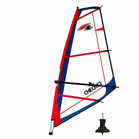 Plachta F2 CHECKER RIG včetně kloubu - oplachtění pro paddleboardy