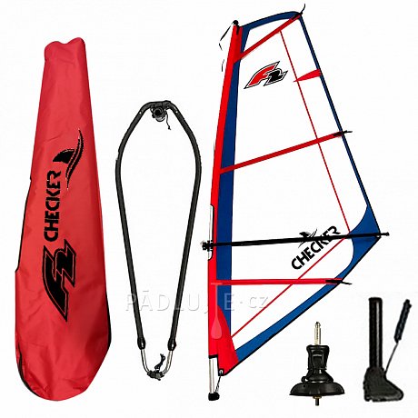 Plachta F2 CHECKER RIG včetně kloubu - oplachtění pro paddleboardy