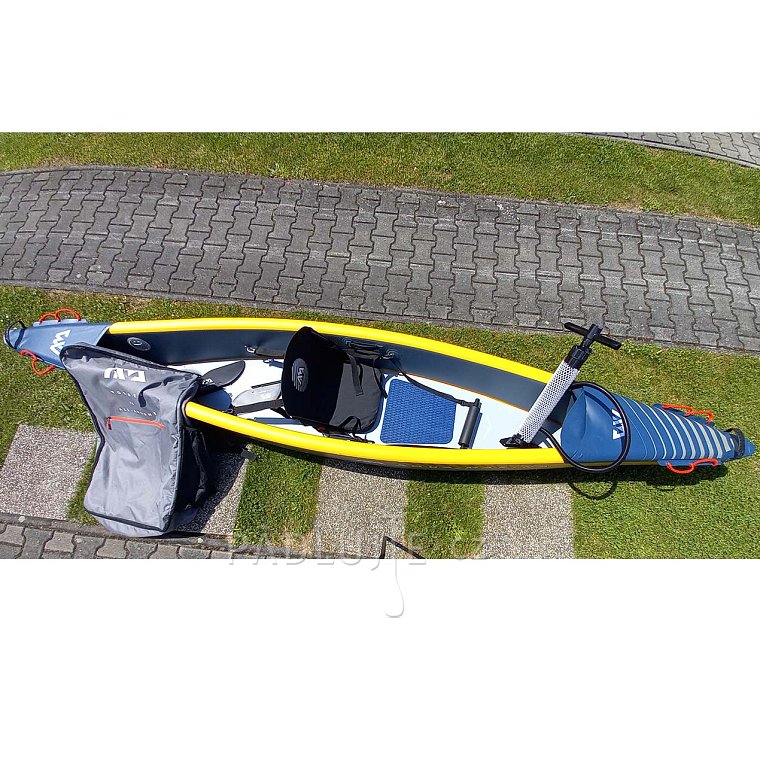 Kajak AQUA MARINA TOMAHAWK AIR-K 375 - jednomístný nafukovací - POUŽITÉ ZBOŽÍ BAZAR záruka 2 roky