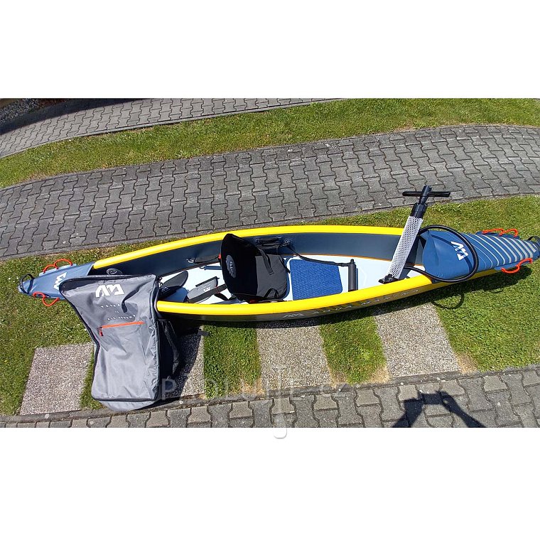 Kajak AQUA MARINA TOMAHAWK AIR-K 375 - jednomístný nafukovací - POUŽITÉ ZBOŽÍ BAZAR záruka 2 roky