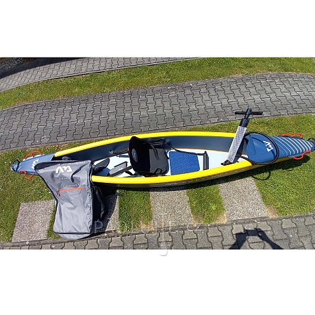 Kajak AQUA MARINA TOMAHAWK AIR-K 375 s pádlem -  jednomístný nafukovací - POUŽITÉ ZBOŽÍ