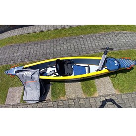 Kajak AQUA MARINA TOMAHAWK AIR-K 375 s pádlem -  jednomístný nafukovací - POUŽITÉ ZBOŽÍ