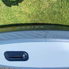 Kajak AQUA MARINA TOMAHAWK AIR-K 375 s pádlem -  jednomístný nafukovací - POUŽITÉ ZBOŽÍ