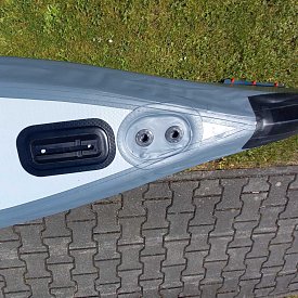 Kajak AQUA MARINA TOMAHAWK AIR-K 375 s pádlem -  jednomístný nafukovací - POUŽITÉ ZBOŽÍ