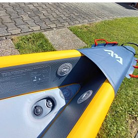 Kajak AQUA MARINA TOMAHAWK AIR-K 375 s pádlem -  jednomístný nafukovací - POUŽITÉ ZBOŽÍ