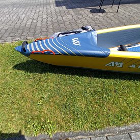 Kajak AQUA MARINA TOMAHAWK AIR-K 375 s pádlem -  jednomístný nafukovací - POUŽITÉ ZBOŽÍ