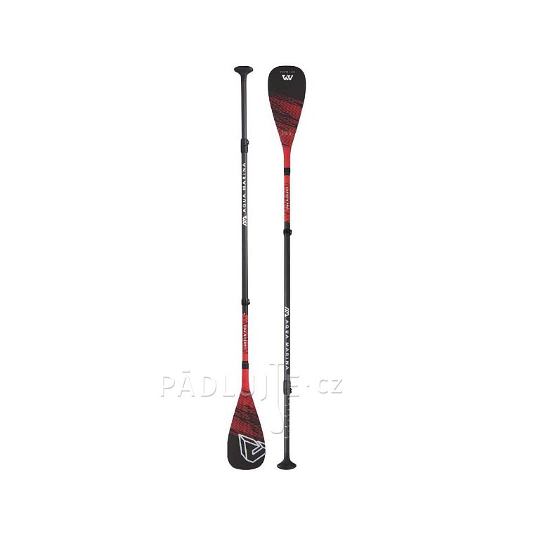 Pádlo AQUA MARINA CARBON PRO 3-dílné nastavitelné pro paddleboard