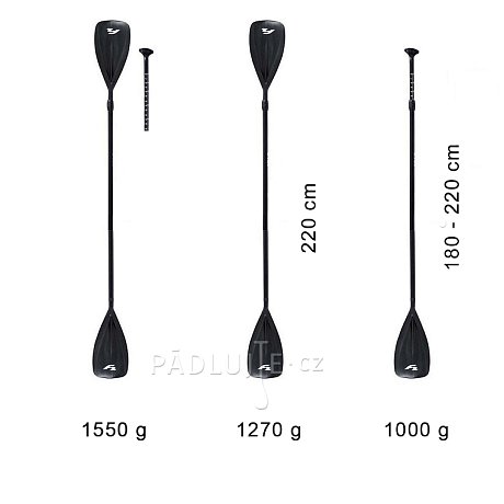 Pádlo F2 Combo 4-dílné nastavitelné pádlo pro paddleboard i kajak