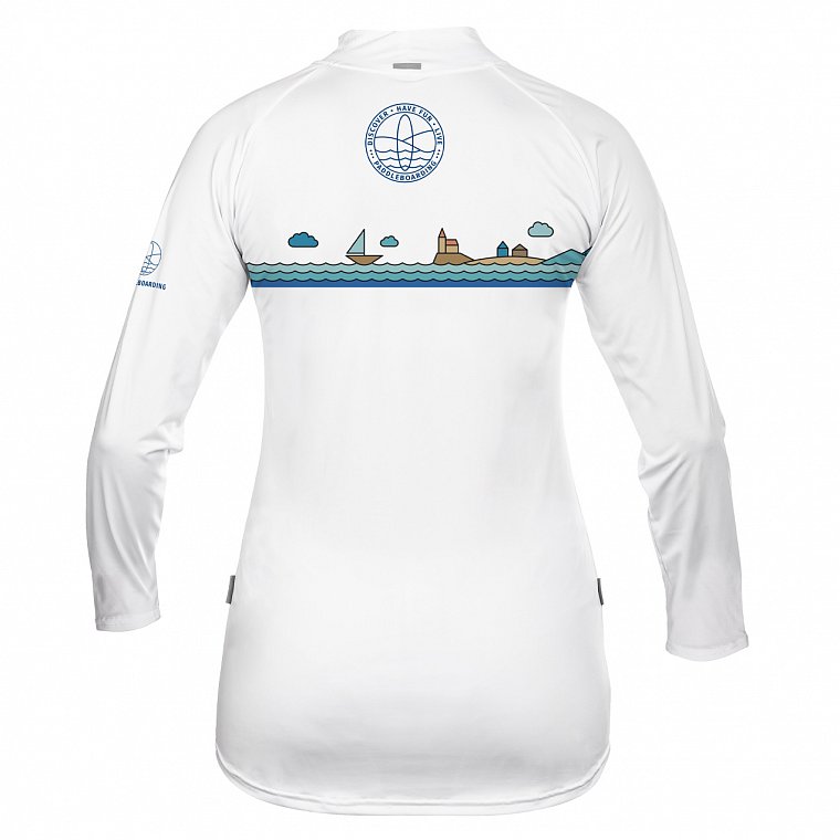 Tričko PADDLEBOARDING WHITE dámská lycra dlouhý rukáv