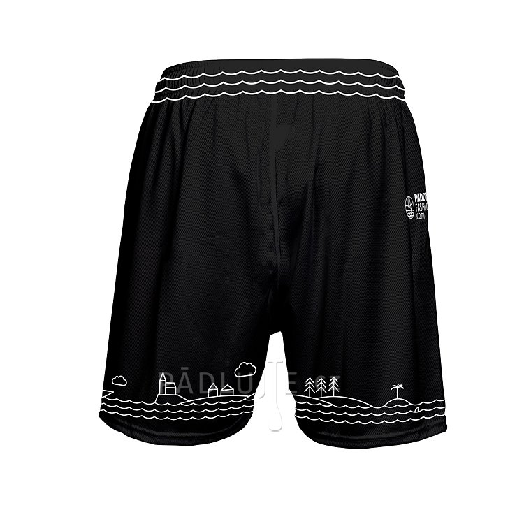 Kraťasy pánské PADDLEBOARDING BLACK volné