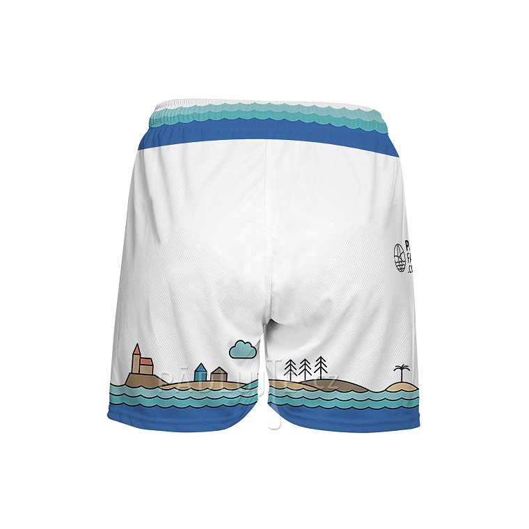 Kraťasy dámské PADDLEBOARDING WHITE volné