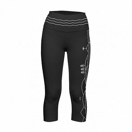 Legíny dámské tříčtvrteční PADDLEBOARDING BLACK