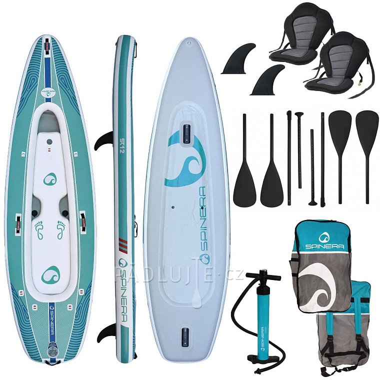 SPINERA SUPKAYAK SK12, 12'0 - dvojmístný nafukovací paddleboard i kajak