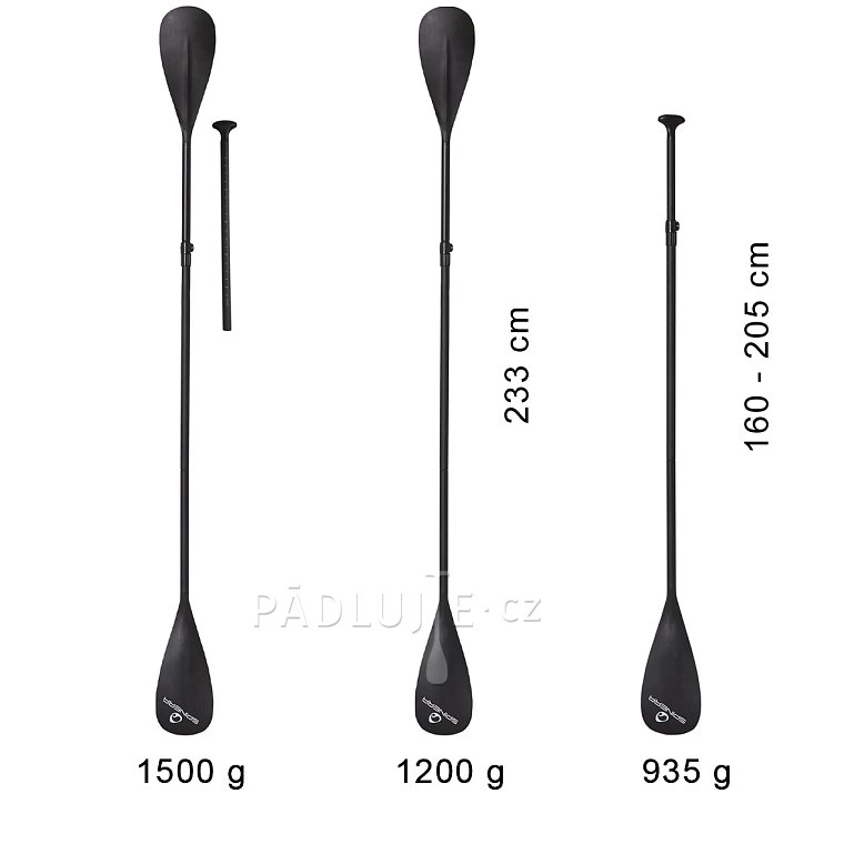 Pádlo SPINERA CLASSIC COMBO 4-dílné nastavitelné pro paddleboard i kajak