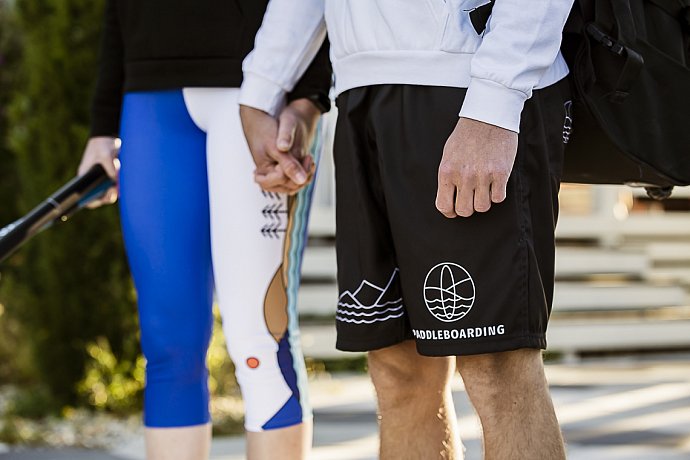 Kraťasy plavky pánské MMA PADDLEBOARDING BLACK
