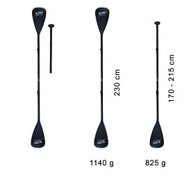 Pádlo STAR Fiberglass Combo 4-dílné nastavitelné pro paddleboard i kajak