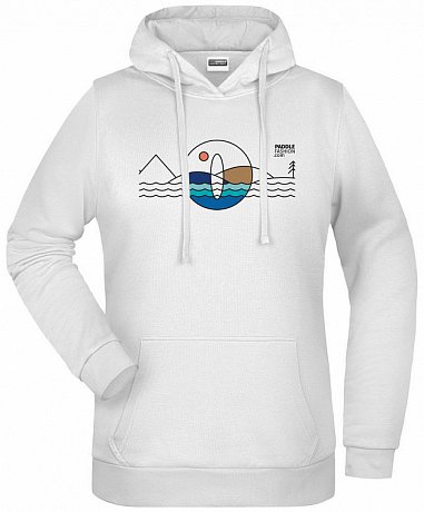 Mikina pánská PADDLEBOARDING WHITE bavlna