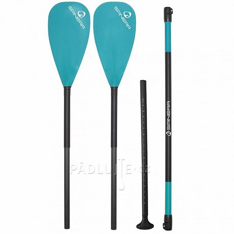 Pádlo SPINERA SupKayak Deluxe Combo 4-dílné extra dlouhé sklolaminátové nastavitelné pádlo pro paddleboard a kajak