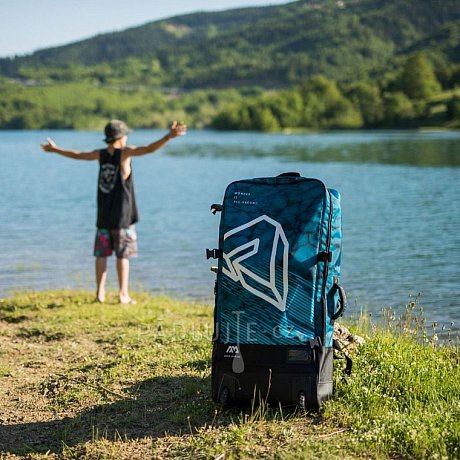 Transportní batoh AQUA MARINA Premium 90l s kolečky - modrý