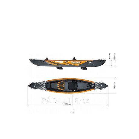 Kajak AQUA MARINA TOMAHAWK AIR-K 375 -  jednomístný nafukovací