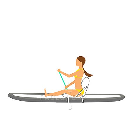 Kajaková sedačka YATE DELUXE k paddleboardu - pro uchycení bez oček