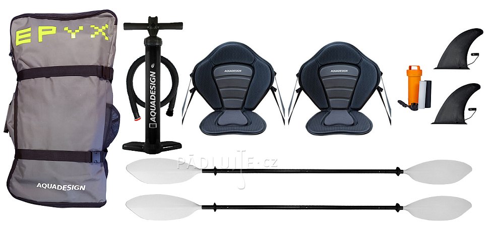 Kajak AQUADESIGN EPYX 380 - nafukovací dvoumístný