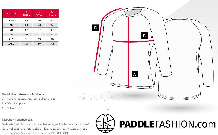 Tričko dámské PADDLEBOARDING LIGHT BLUE lycra dlouhý rukáv