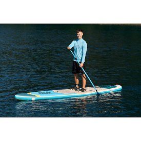 Tričko pánské PADDLEBOARDING LIGHT BLUE lycra dlouhý rukáv