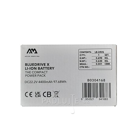 Battery pack AQUA MARINA Li-ion pro BlueDrive X, baterie