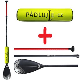Sada - návlek proti potopení pádla - floater + pádlo Aqua Marina Sports 3