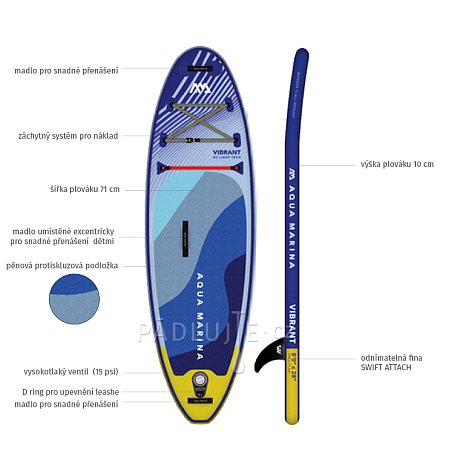 Paddleboard AQUA MARINA VIBRANT 8'0 - nafukovací