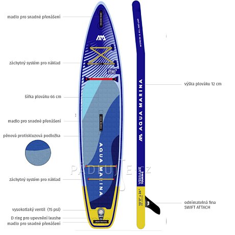 Paddleboard AQUA MARINA VIBRANT TOURING 10'0 - nafukovací
