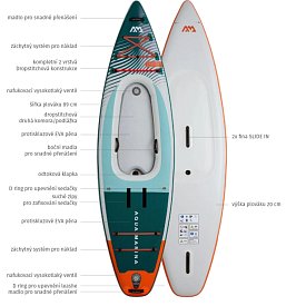 AQUA MARINA CASCADE 13'2 nafukovací kajak a paddleboard