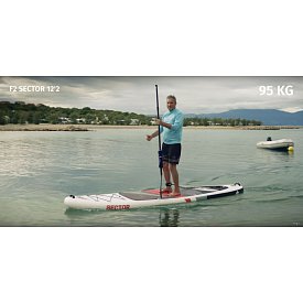 Paddleboard F2 SECTOR 12'2 COMBO RED/ORANGE - nafukovací