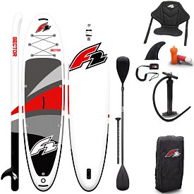 Paddleboard F2 SECTOR 12'2 COMBO RED/ORANGE - nafukovací