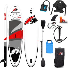 Paddleboard F2 SECTOR 11'5 COMBO RED/ORANGE - nafukovací