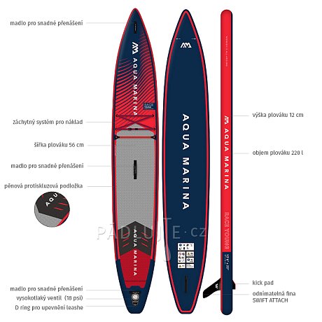 Paddleboard AQUA MARINA RACE YOUNG 12'6