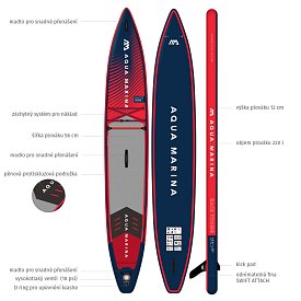 Paddleboard AQUA MARINA RACE YOUNG 12'6